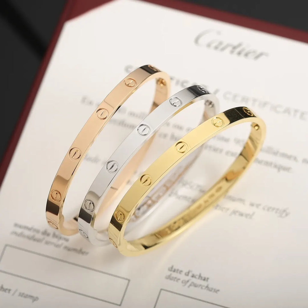 Premium Love Bracelet on wrist - Hình 3