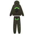 Sp5der Dark Olive Spider Web Star Matching Set — hero