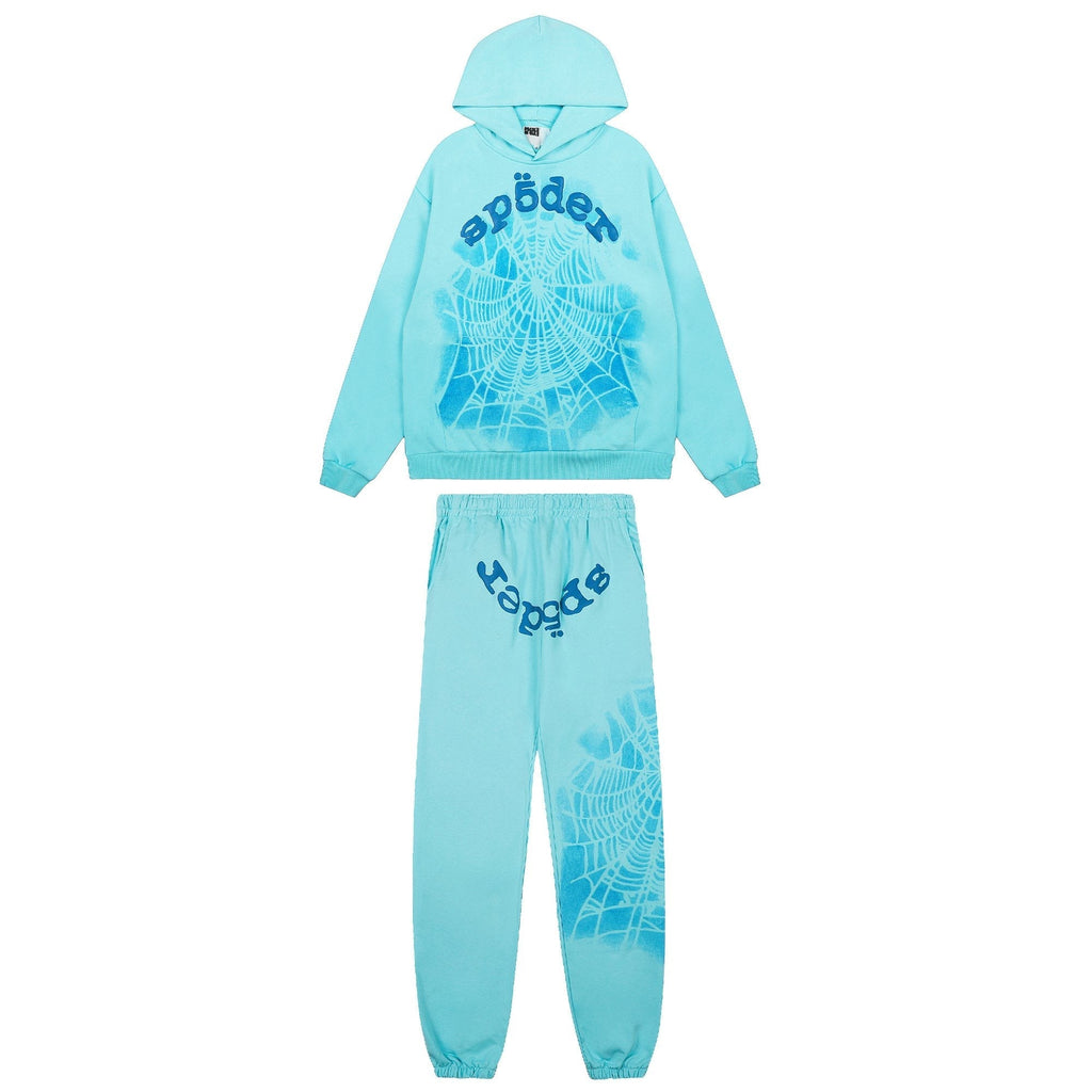 Sp5der Light Blue Spiderweb Graphic Matching Set — hero