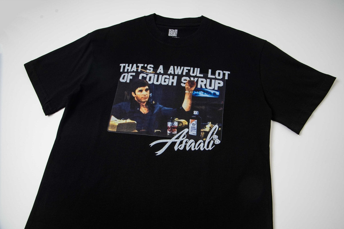 THAT'S A AWFUL LOT OF COUGH SYRUP Front & Back Graphic T-Shirt — front