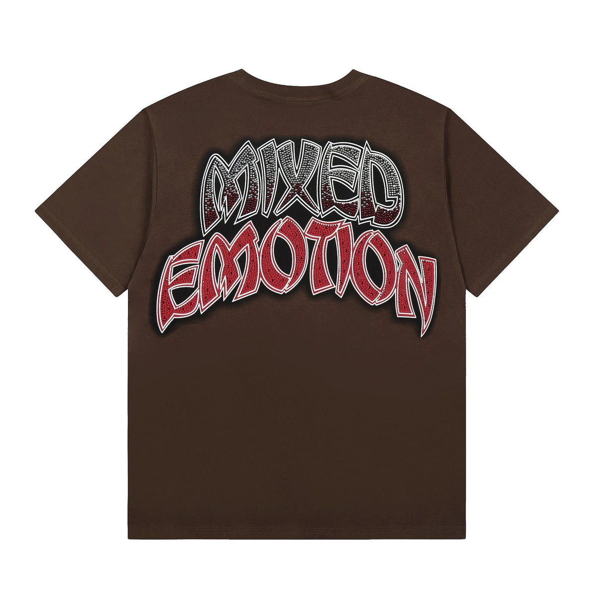 MIXED EMOTION Front-and-Back Graphic Short-Sleeve T-Shirt — back