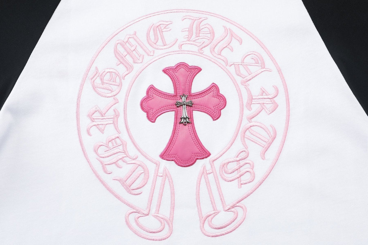 Chrome Hearts Cross Graphic Raglan Long-Sleeve T-Shirt — detail