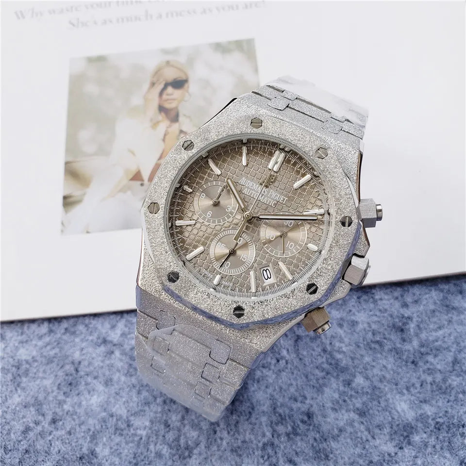 Audemars Piguet Frosted Gold Chronograph - Hình 3