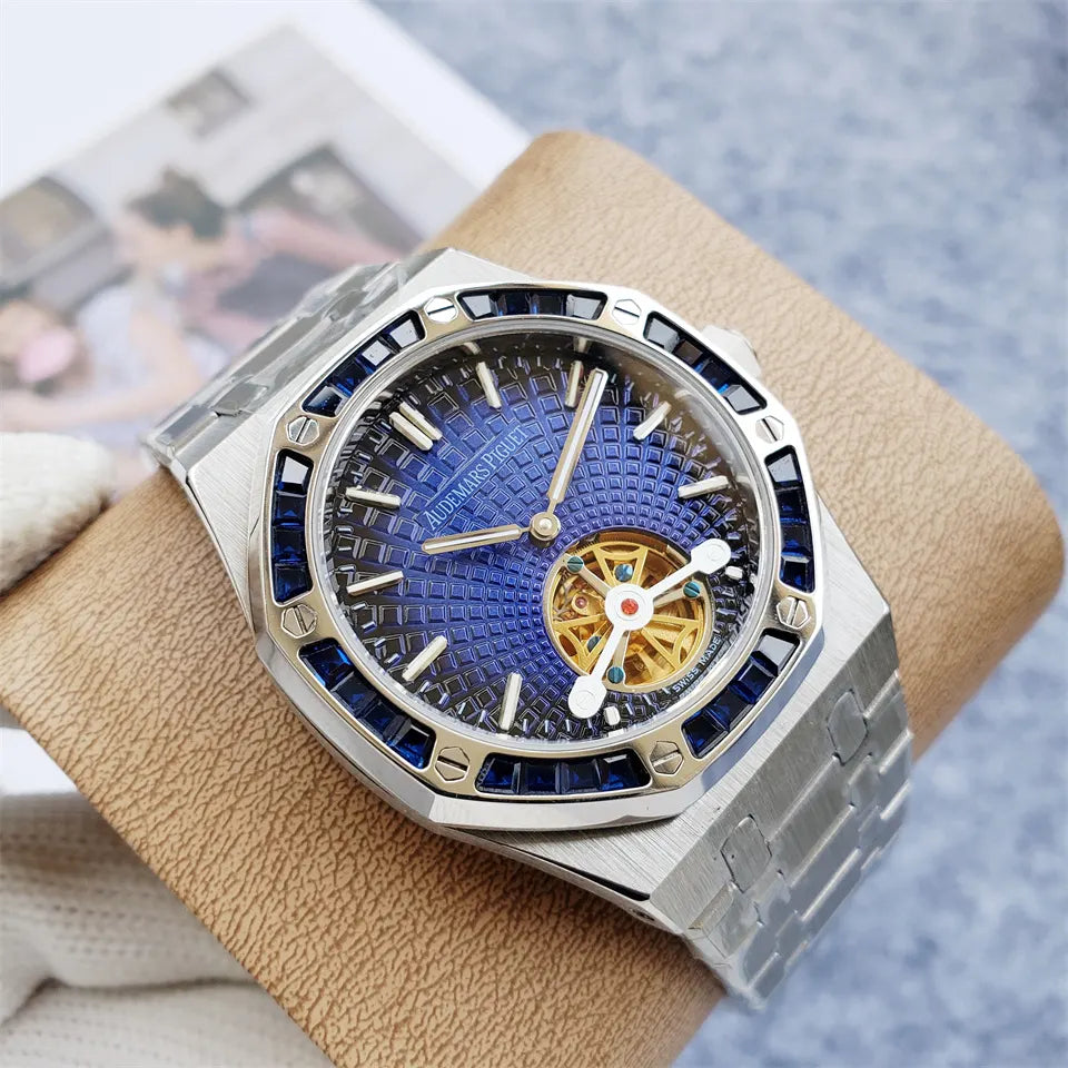 Audemars Piguet Blue Tourbillon - Hình 4