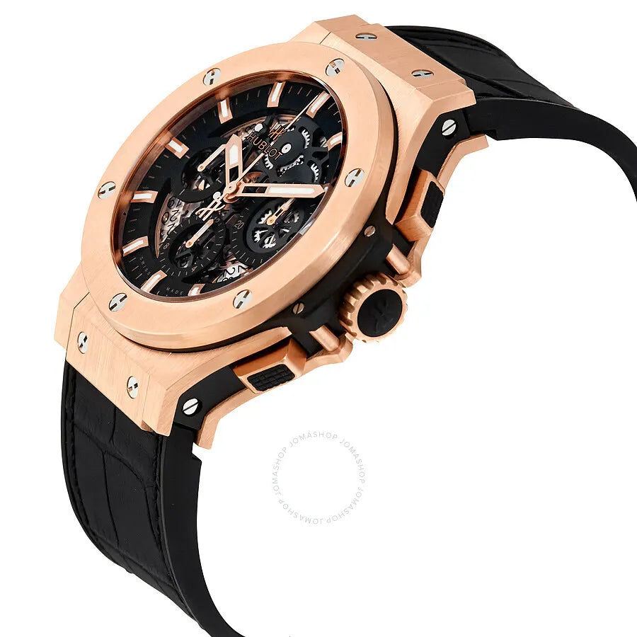 Hublot Rose Gold Black Skeleton - Hình 2