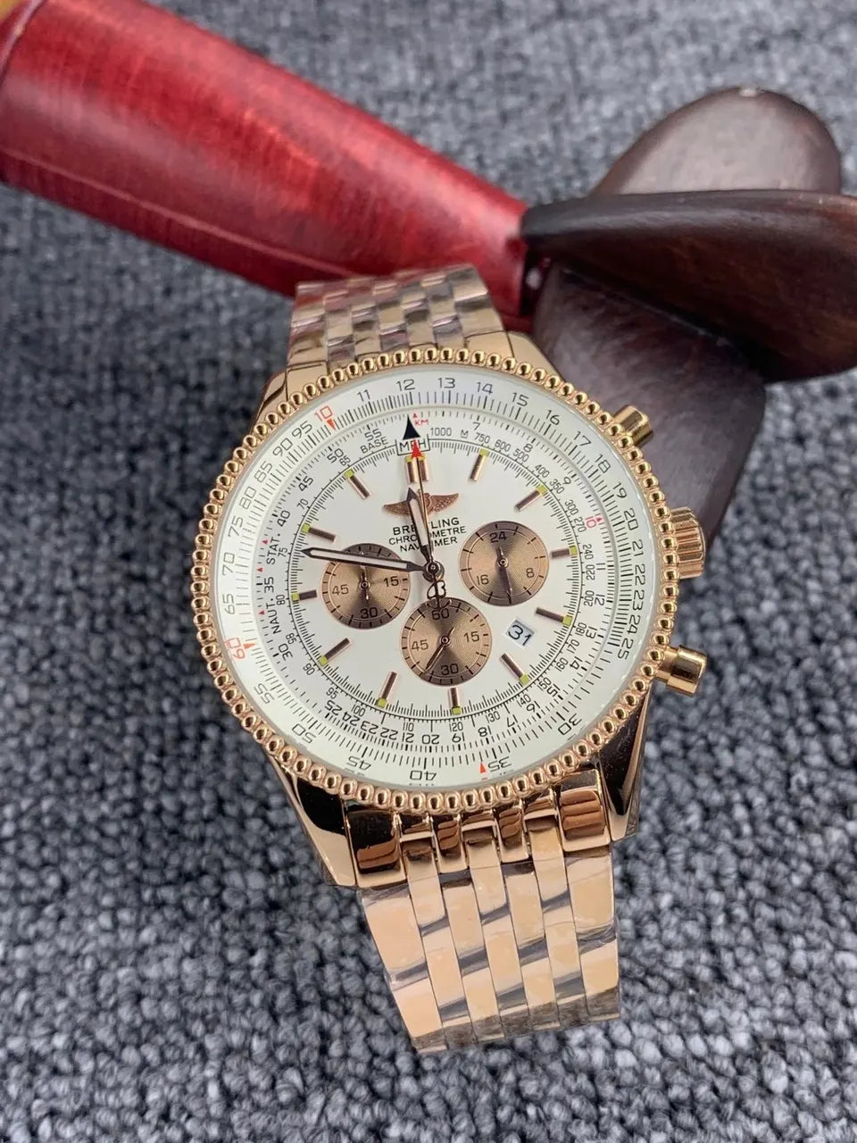 Breitling Navitimer Cream Dial Brown Leather