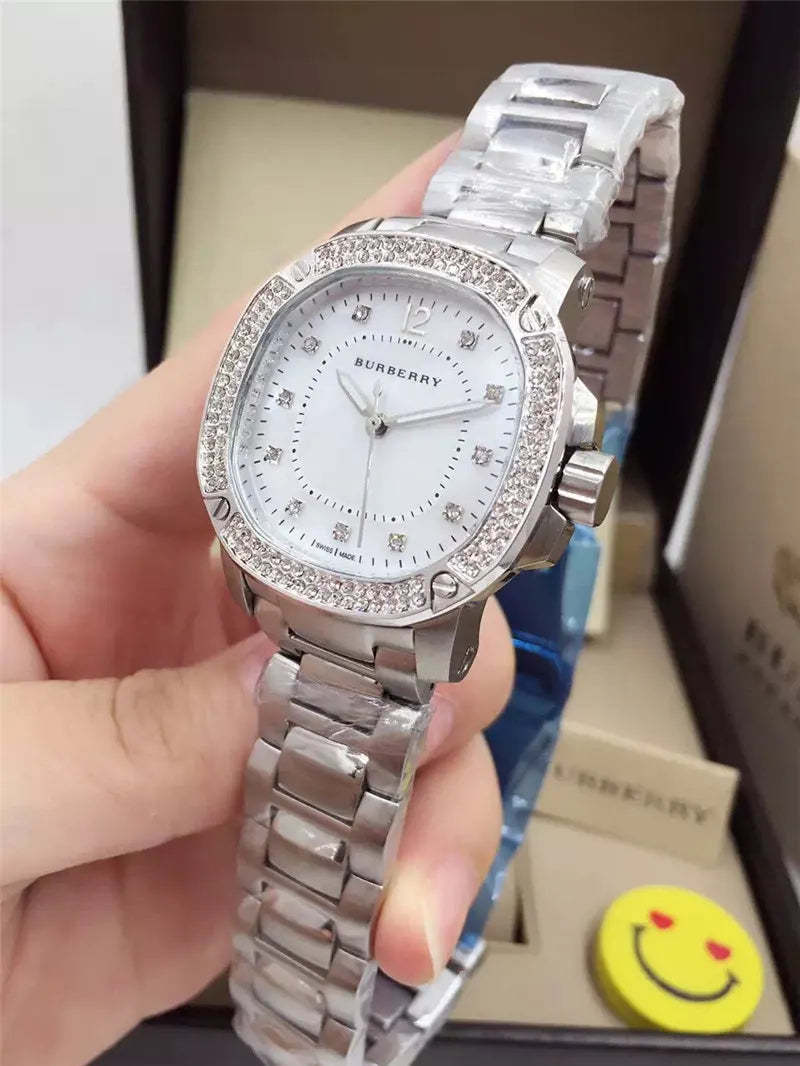 Burberry Diamond Bezel Steel - Hình 5