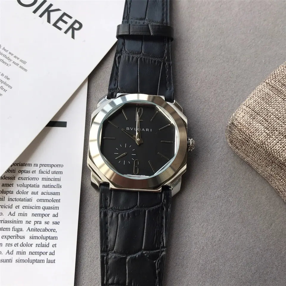 Bulgari Octo Roma Black Alligator - Hình 2