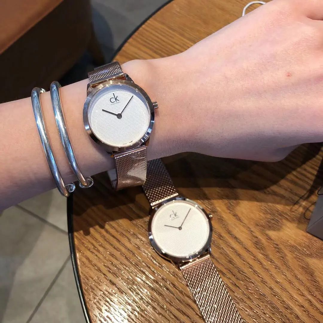 CK Minimal Rose Gold Mesh - Hình 3