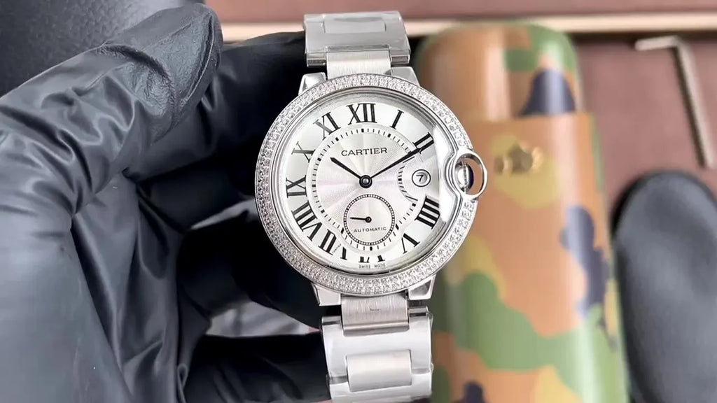 Cartier Ballon Bleu Diamond Steel
