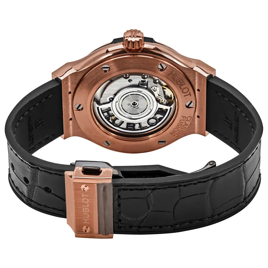 classic Hublot Rose Gold Black Dial - Hình 2