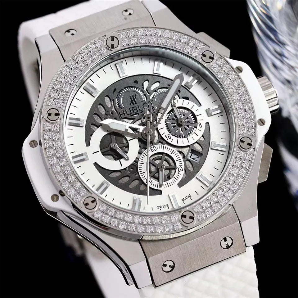 Hublot Skeleton Diamond White