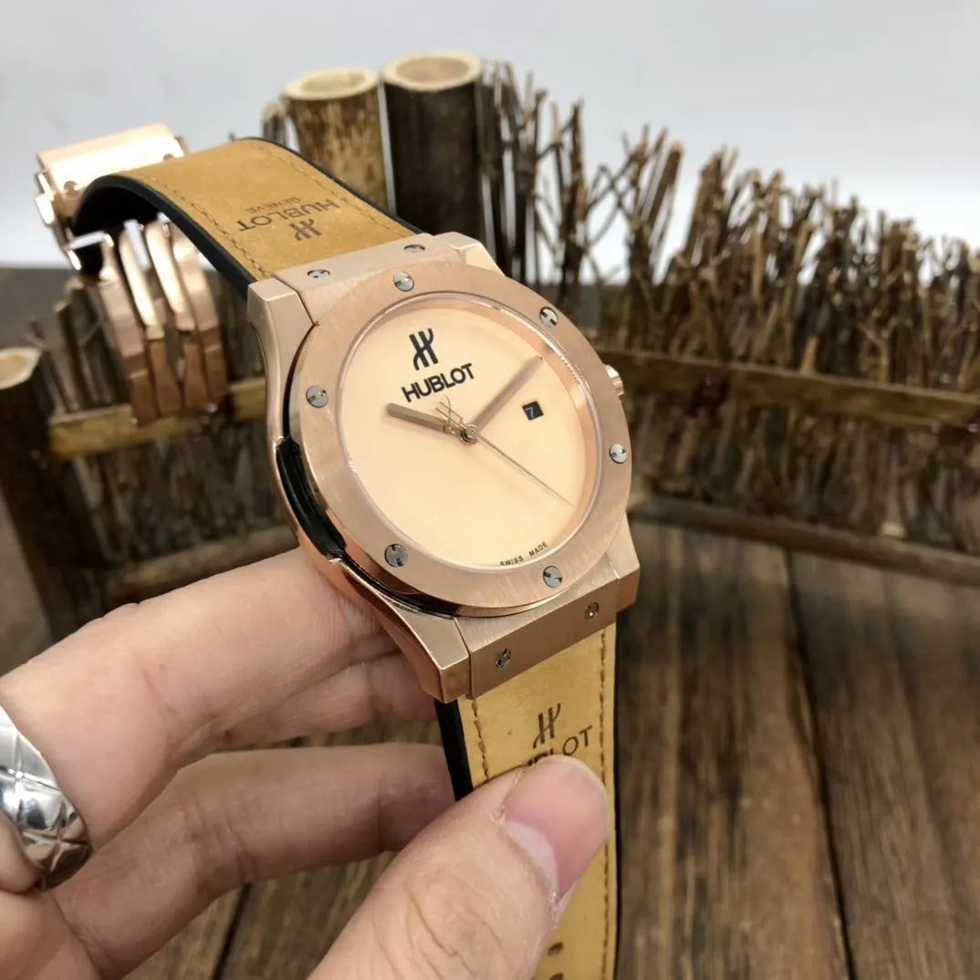 Hublot Rose Gold Beige Dial - Hình 4