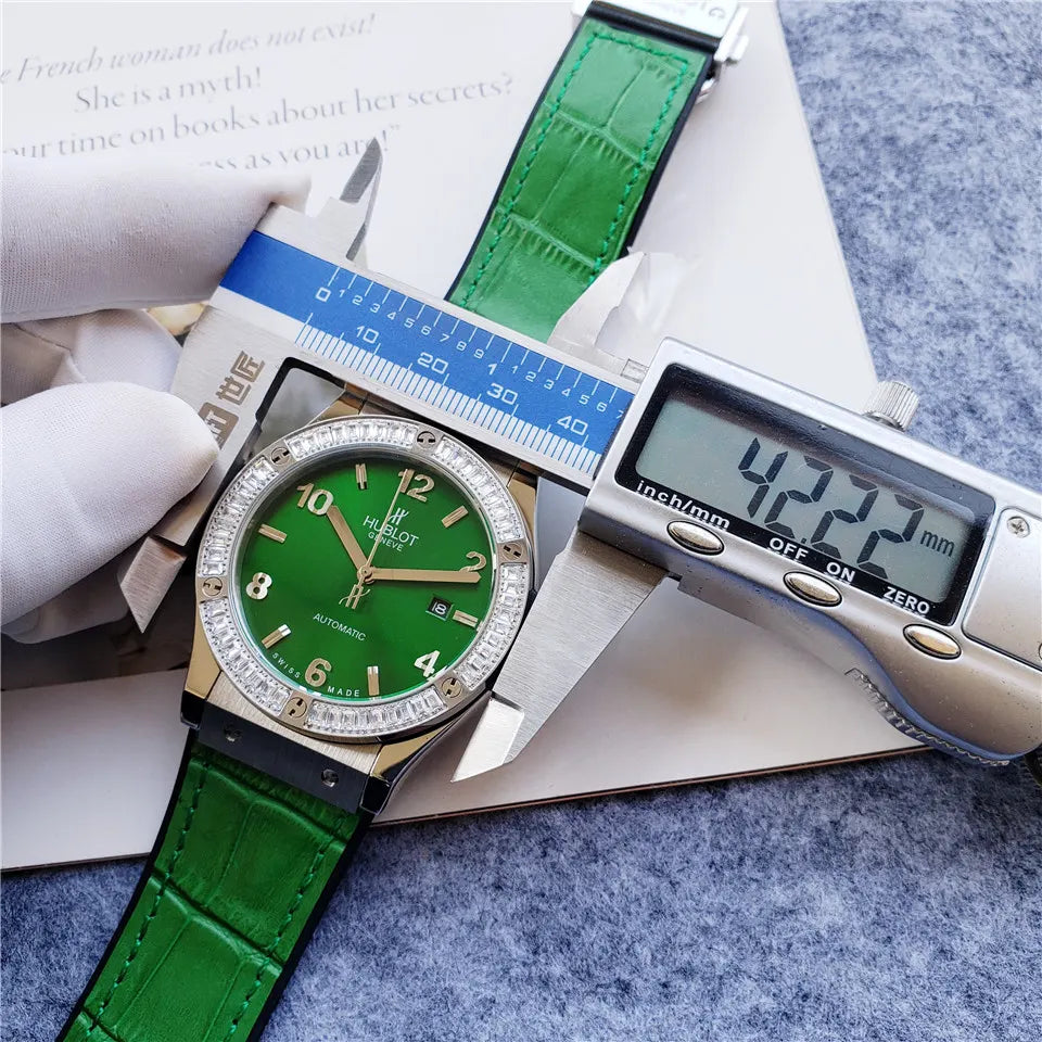 Hublot Green Dial Diamond - Hình 2