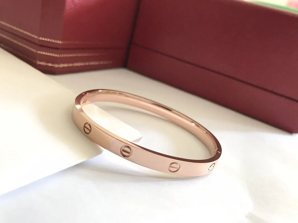 Cartier LOVE bracelet in rose gold - Hình 6