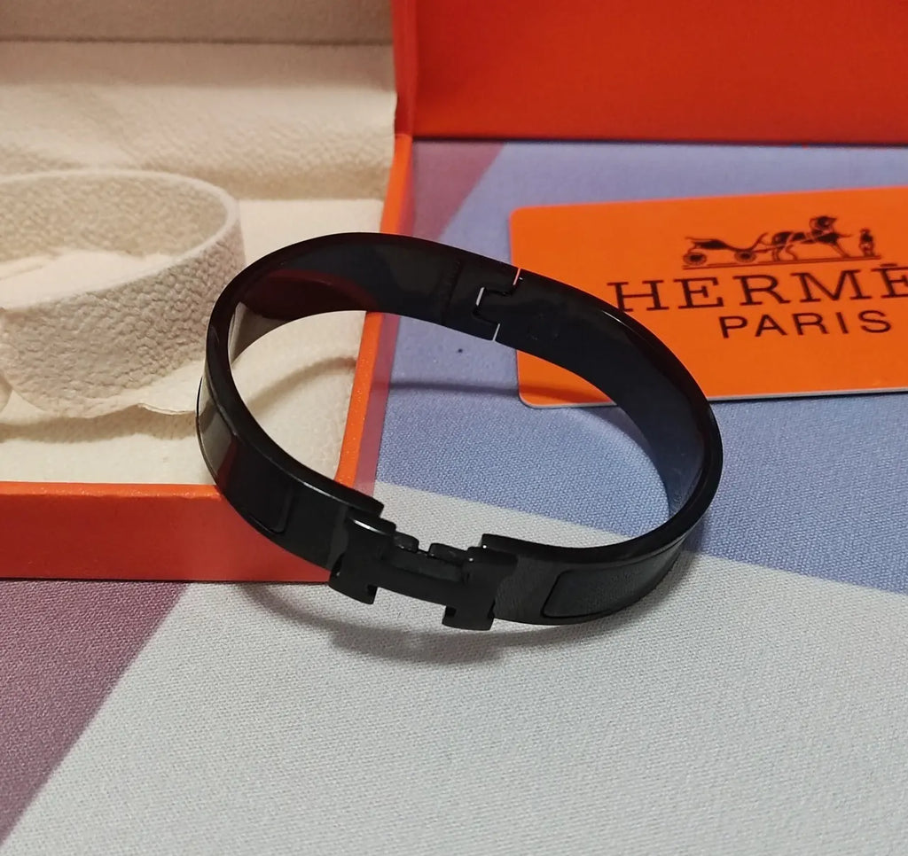 Black Hinge Bangle Premium Quality - Hình 3