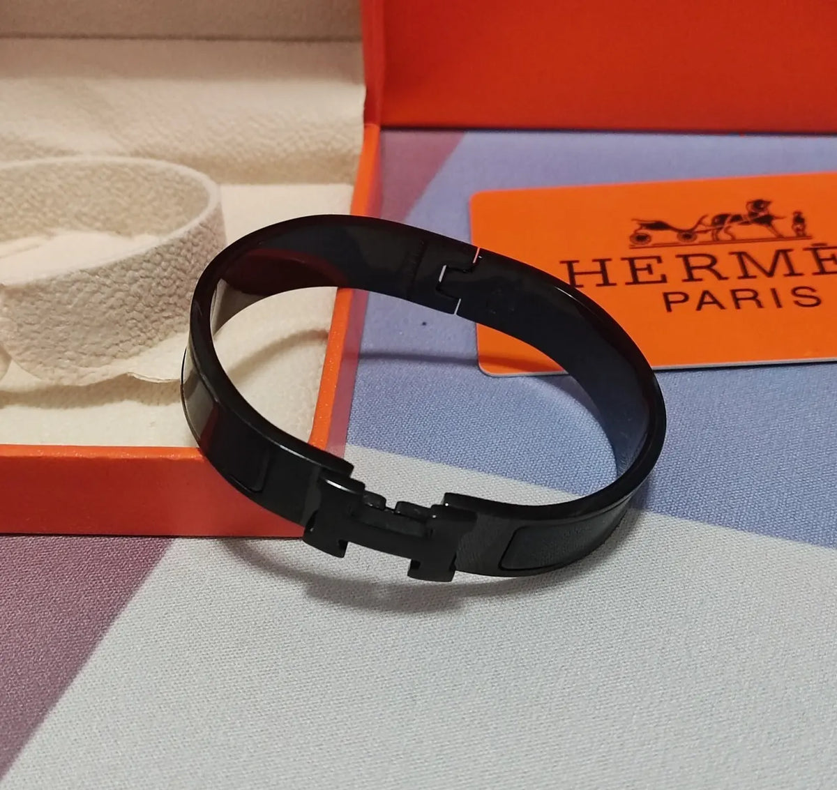 Black Hinge Bangle Premium Quality - Hình 3
