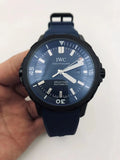 dial IWC Aquatimer Blue Rubber