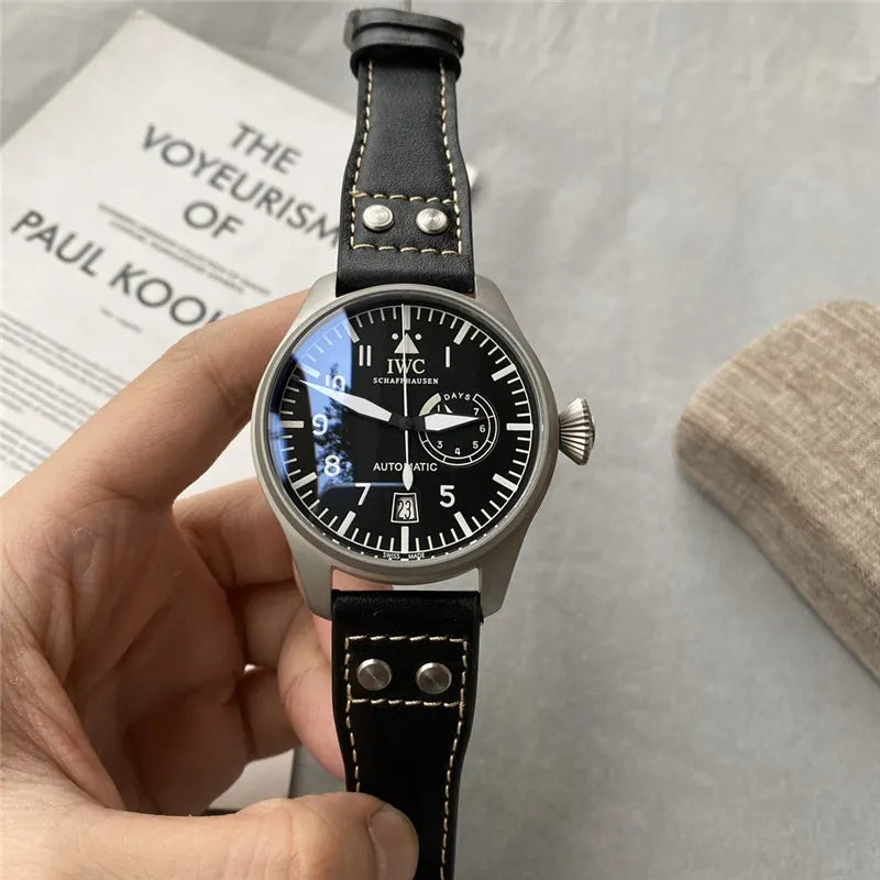 IWC Pilot Black Dial Titanium - Hình 3