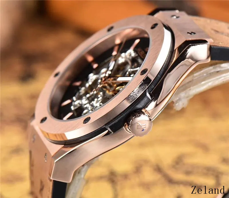 Hublot Rose Gold Skeleton - Hình 3