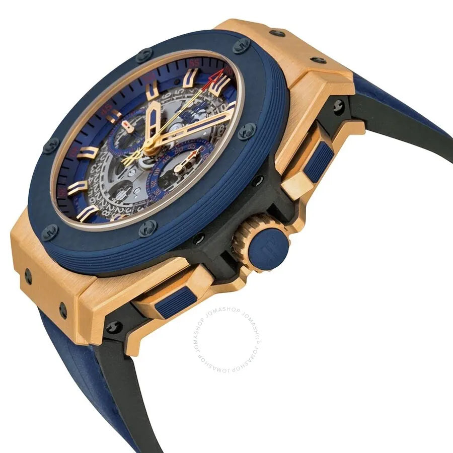 Hublot Rose Gold Blue Dial - Hình 2