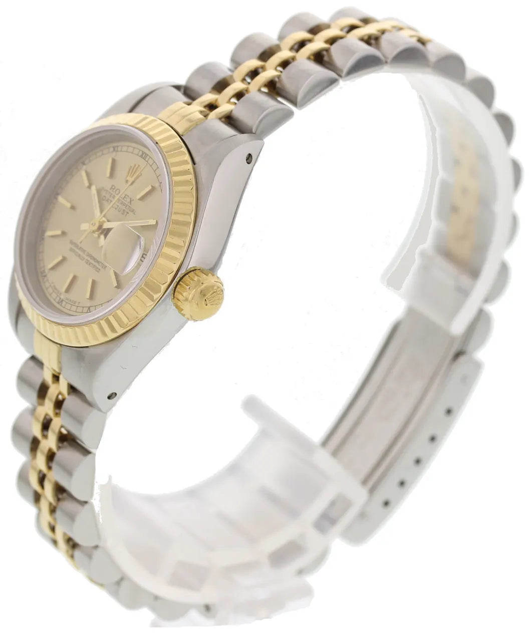 two tone Rolex Datejust Champagne Dial - Hình 4