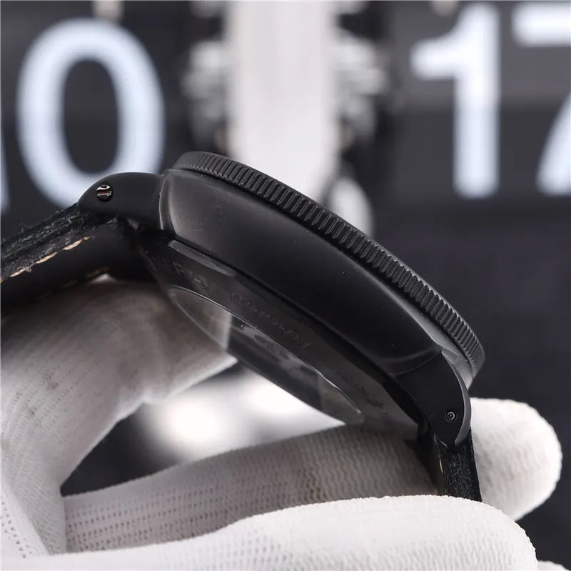 Panerai GMT Black Leather - Hình 3