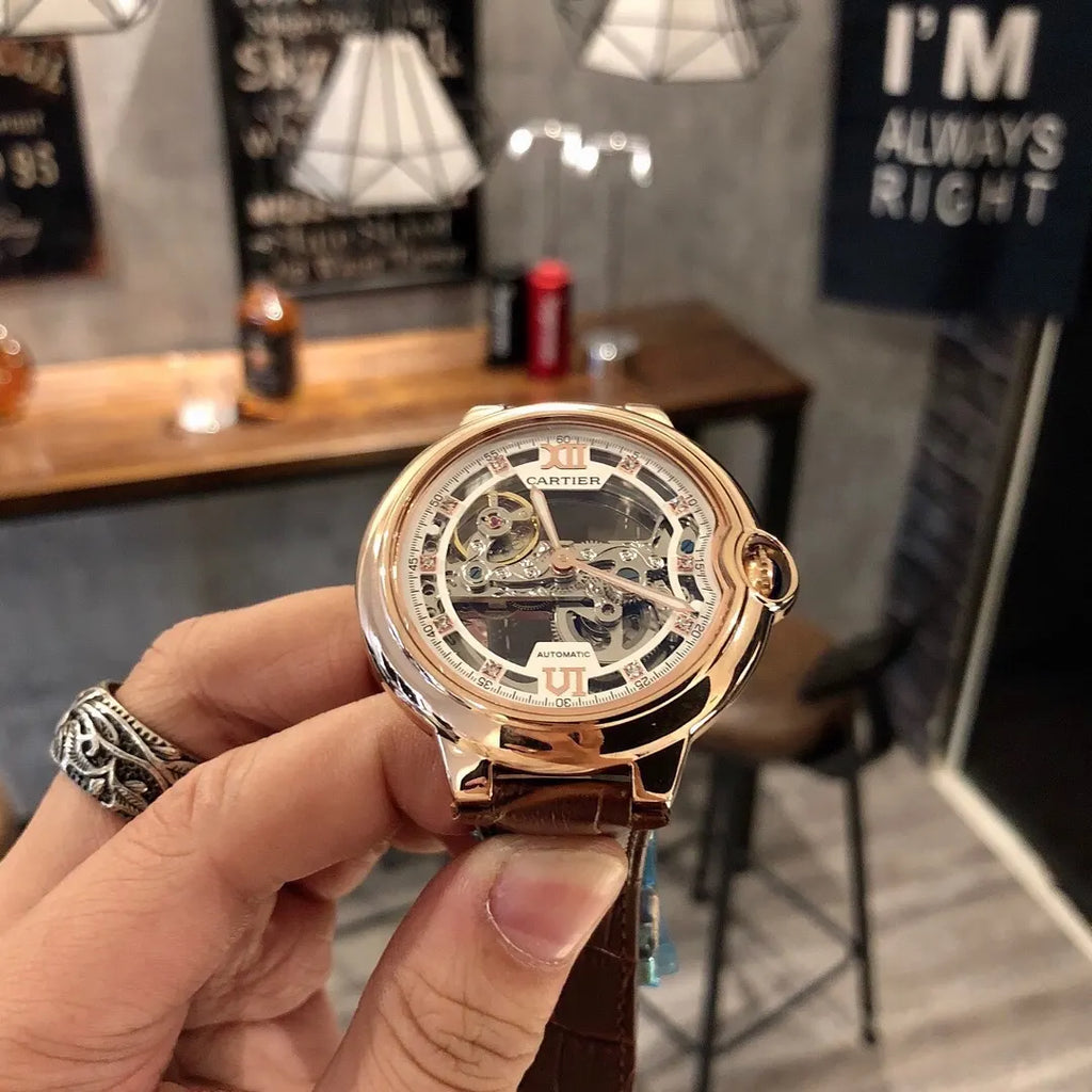 Cartier Skeleton Rose Gold