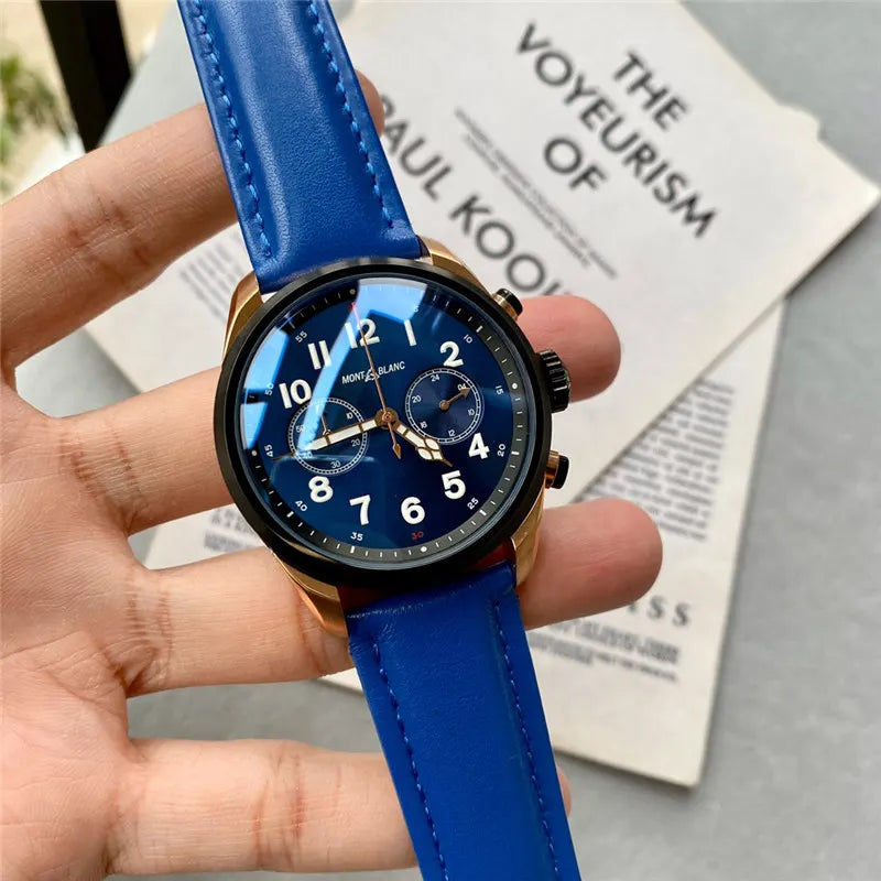 Montblanc 1858 Blue Dial - Hình 3
