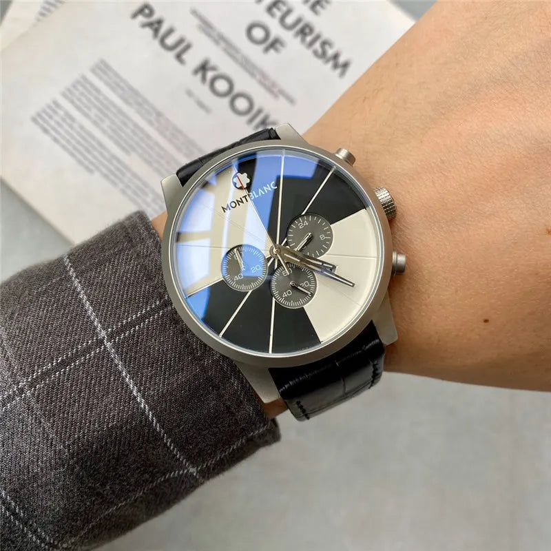 Montblanc Checkered Dial Watch - Hình 2