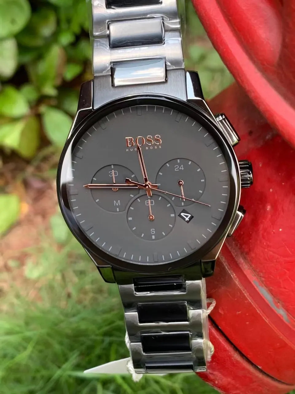 BOSS Gray Dial Steel Bracelet - Hình 5