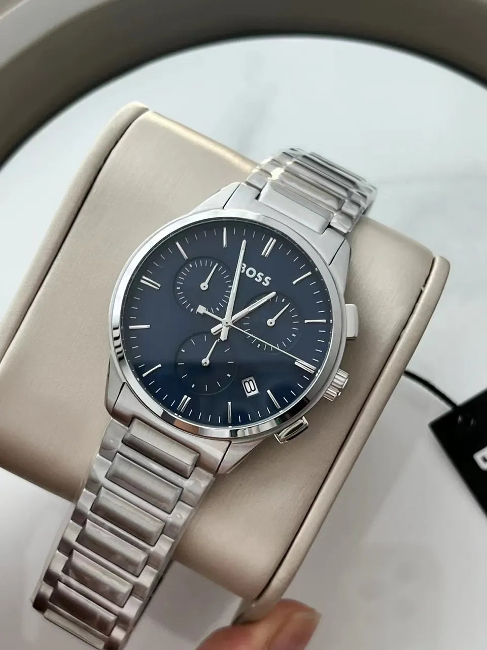 steel Hugo Boss All Black Chronograph - Hình 6