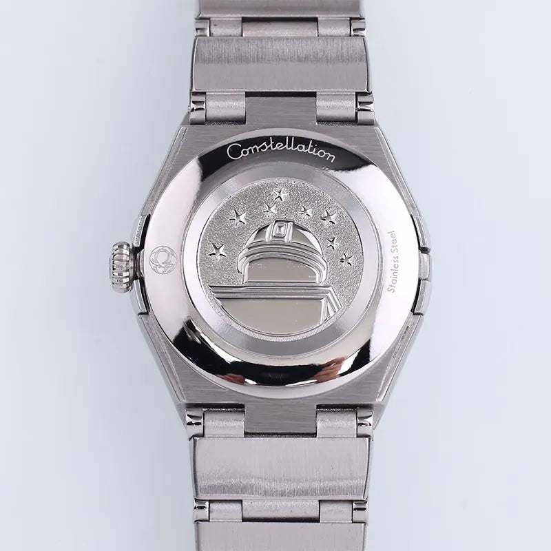 Omega Diamond Gold Silver Watch - Hình 2