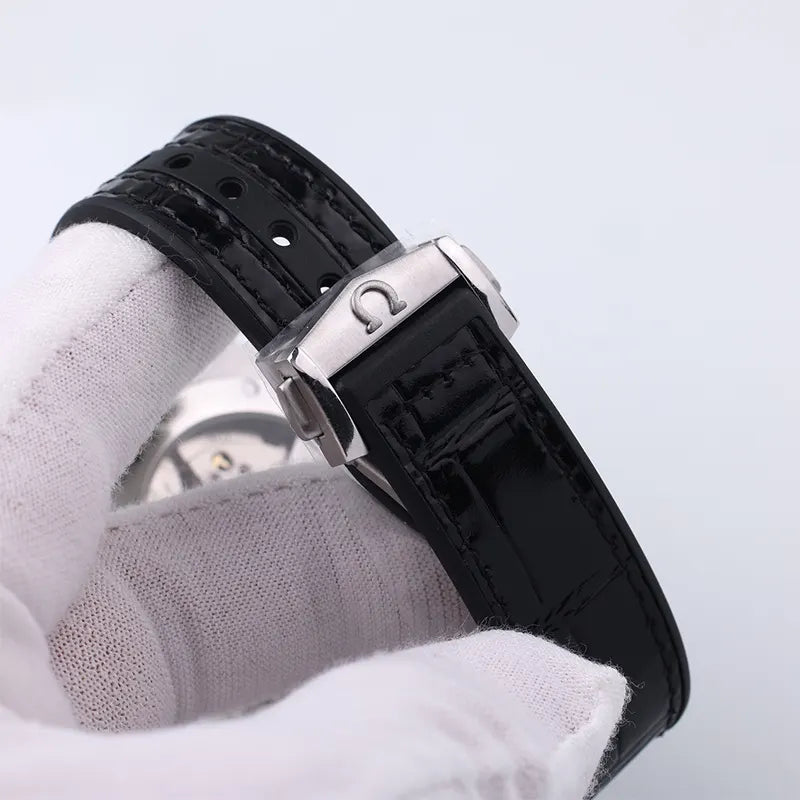constellation Omega Black Dial Leather - Hình 3