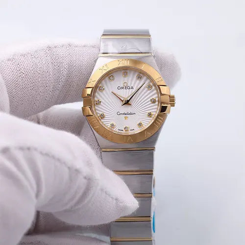 constellation Omega Diamond Gold Bezel - Hình 2