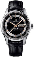 Omega De Ville Black Dial Leather Annual Calendar