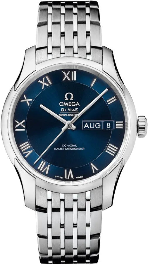 de Omega Blue Dial Steel Watch