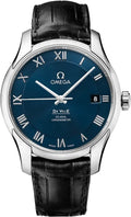 Omega Blue Dial Leather Watch