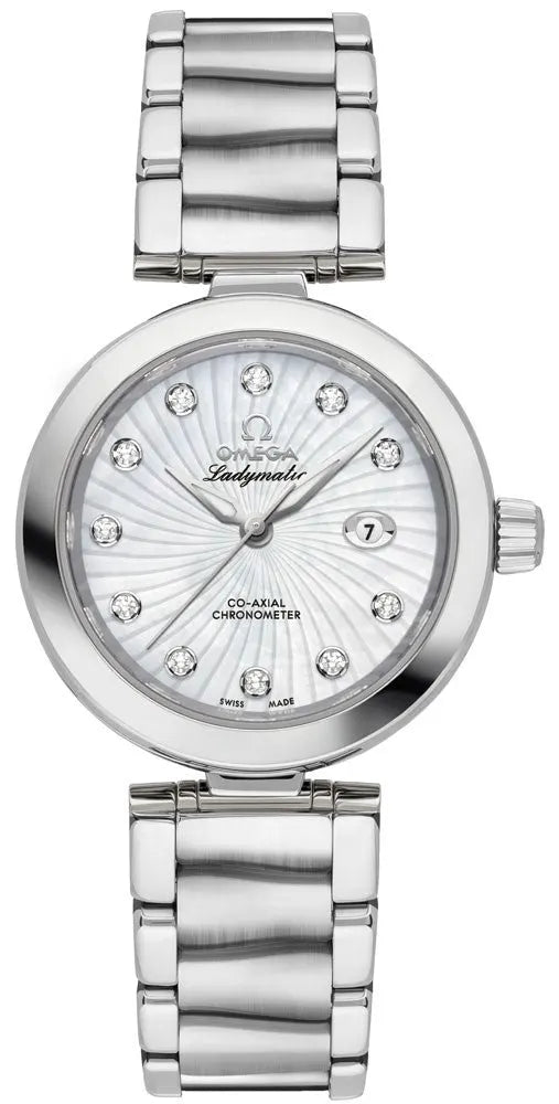 Omega Ladymatic Diamond Dial Steel