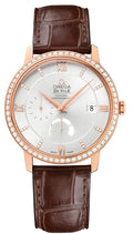 Omega Diamond Bezel Leather Watch