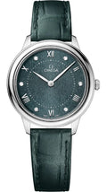 Omega Green Leather Diamond