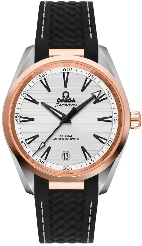 seamaster bezel Omega Silver Dial Rose Gold