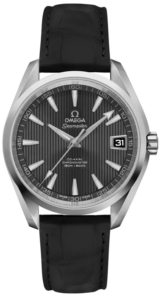 Omega Seamaster Black Leather