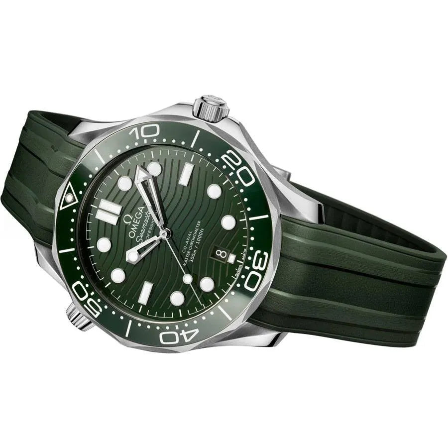 seamaster Omega Green Dial Rubber - Hình 2