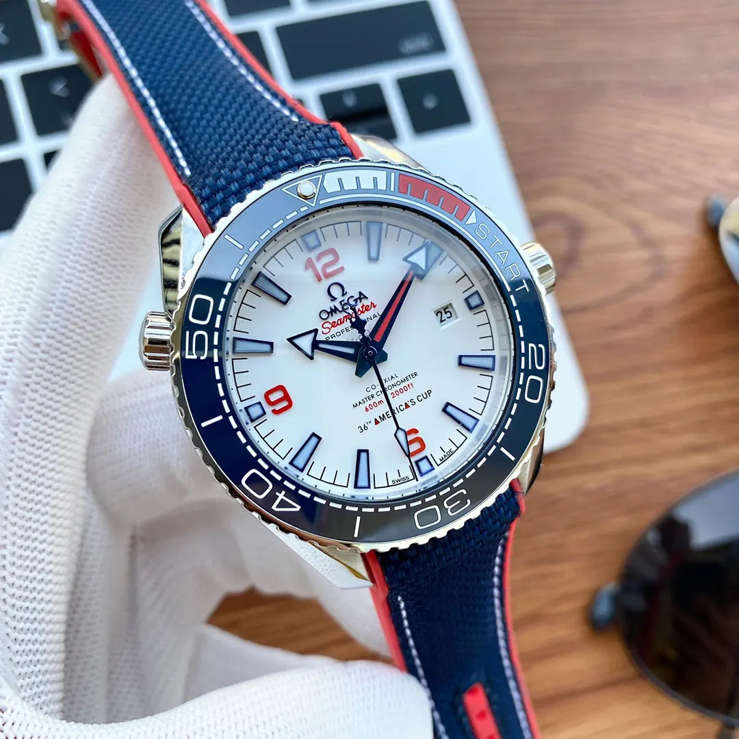 Omega Seamaster America's Cup white