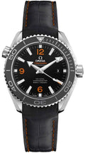 seamaster Omega Black Leather Orange