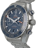 Omega Blue Chronograph Steel