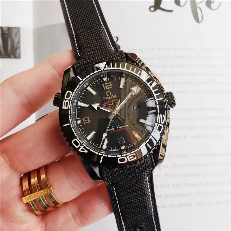 Omega Seamaster GMT Black Textile