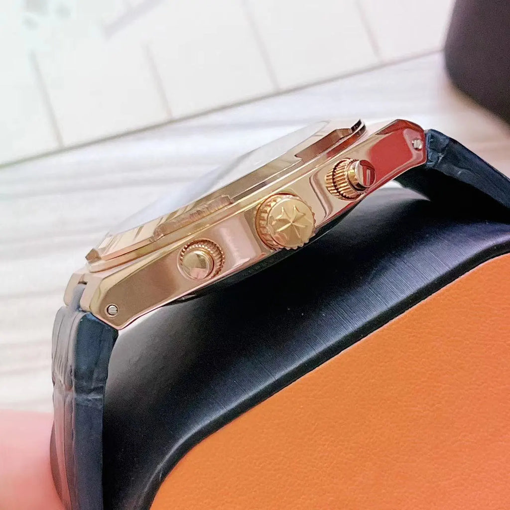 Vacheron Rose Gold Blue - Hình 4