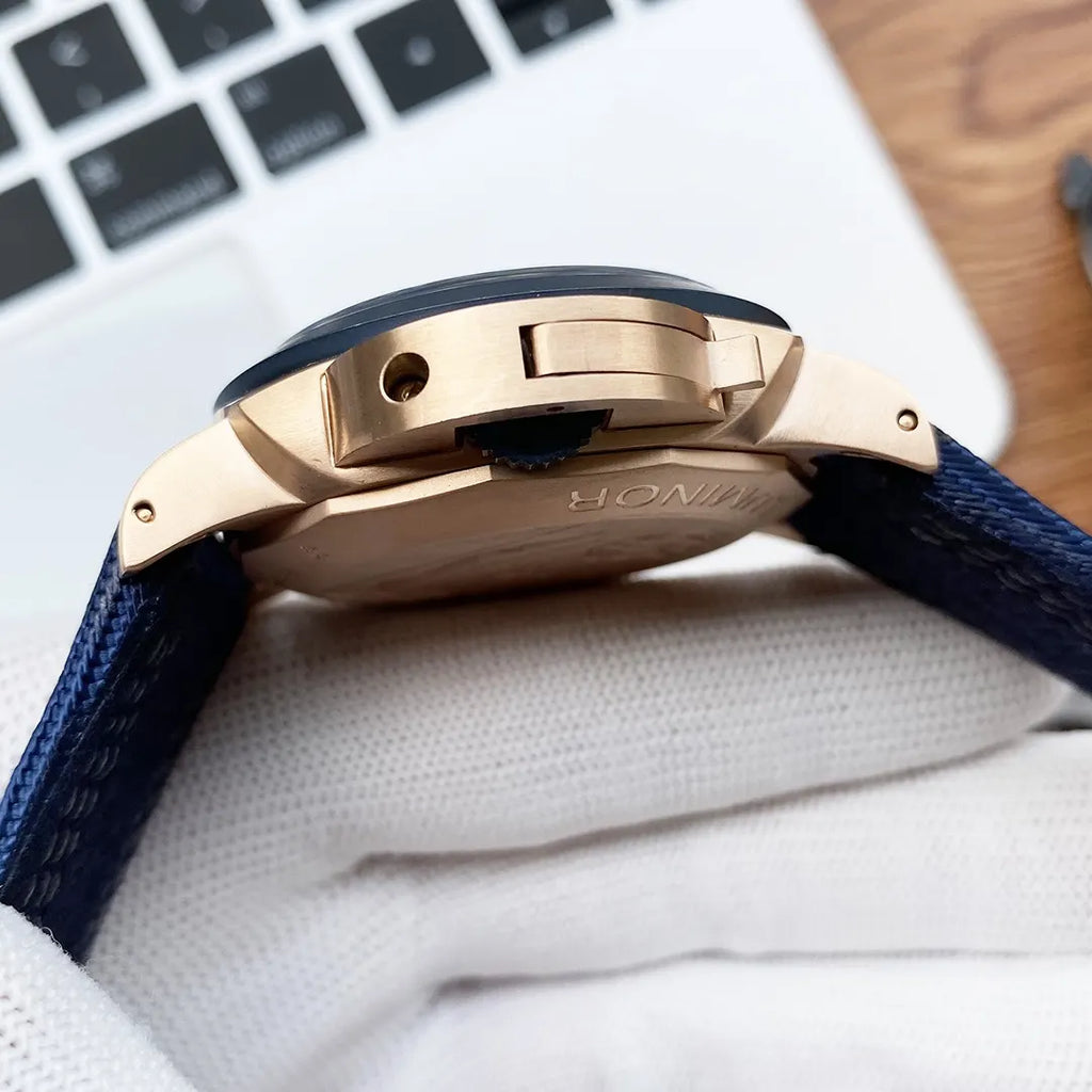 Panerai Blue Rose Gold Watch - Hình 3
